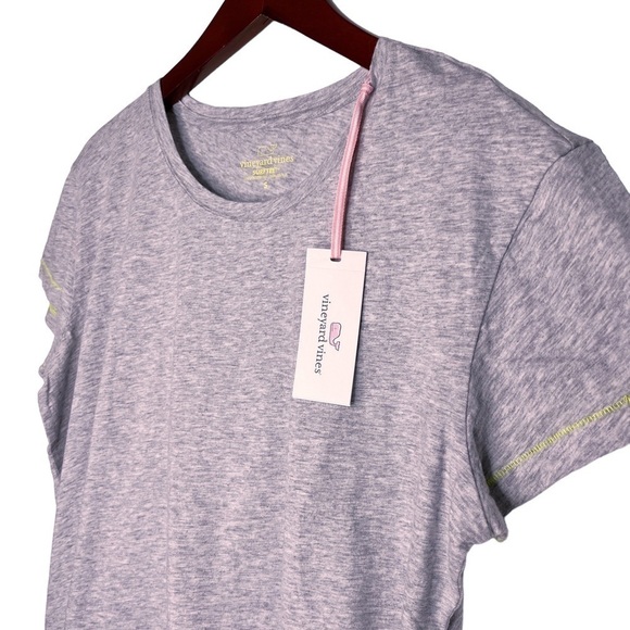 VINEYARD VINES NWT Pop Stitch Surf Tee T Shirt Top Size Small in Heather Gray - Picture 2 of 11